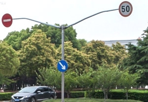 道路Y型標(biāo)桿牌